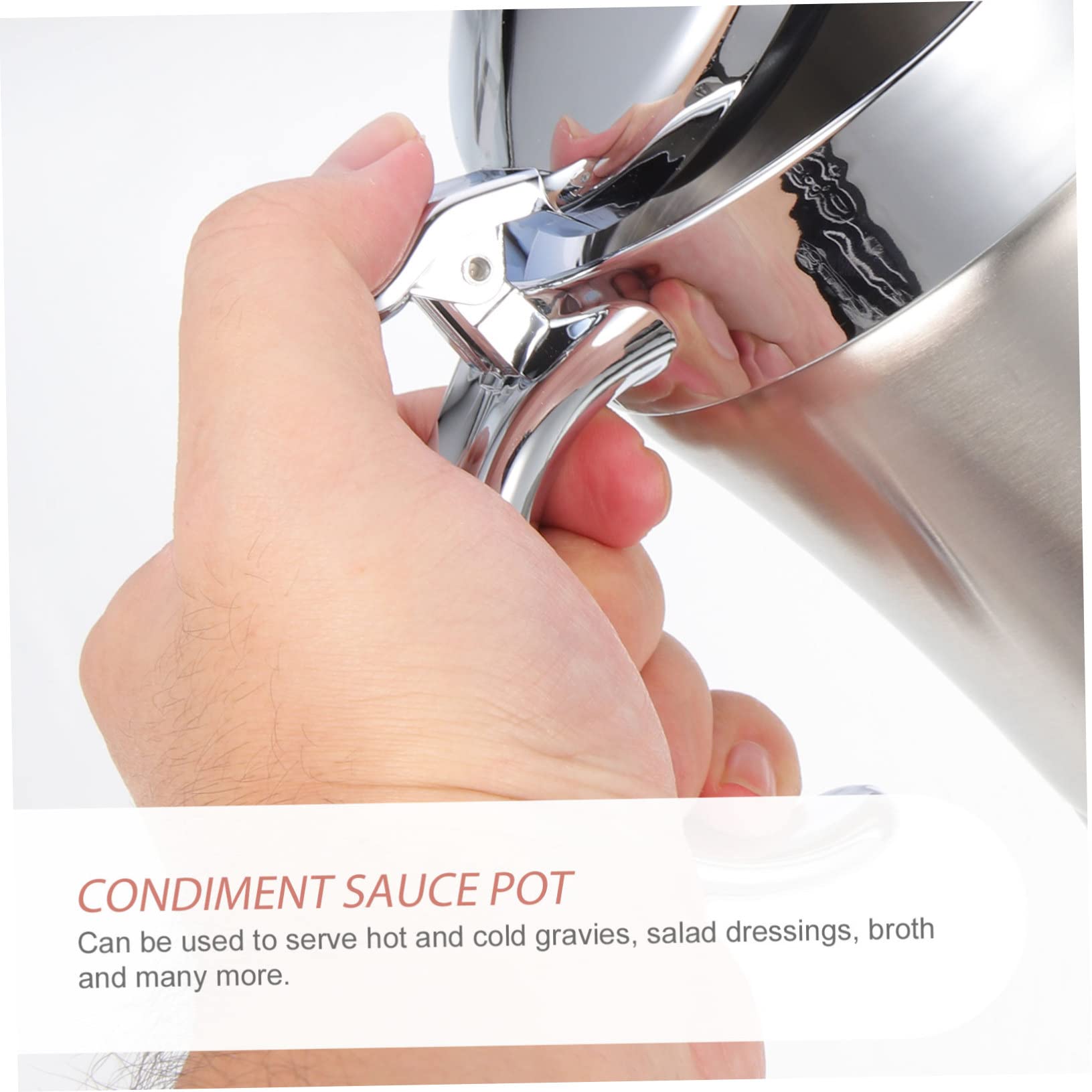 Dispensador de Salsa de Acero Inoxidable 500ml Plata