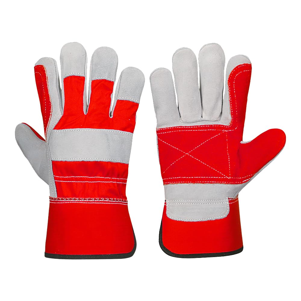 Supreme TTF Pack of 10 pairs Canadian Rigger Gloves Double Pal Heacy Duty General Purpose Gloves (Size-XL+) (10)