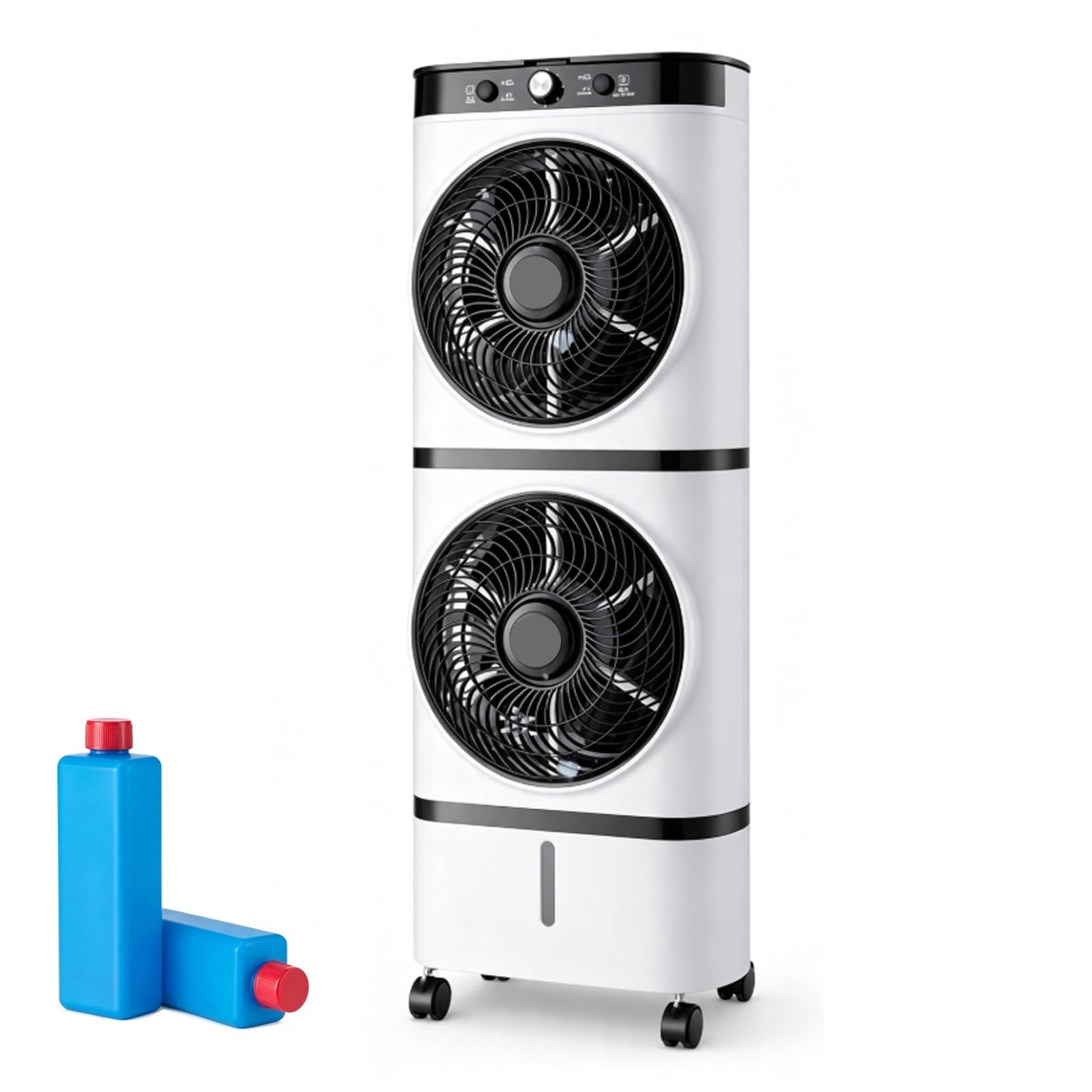 Wtjdccy One Color Swamp Cooler Air Conditioner, 1.8 Gal Tank, 3Speeds, Air Cooler