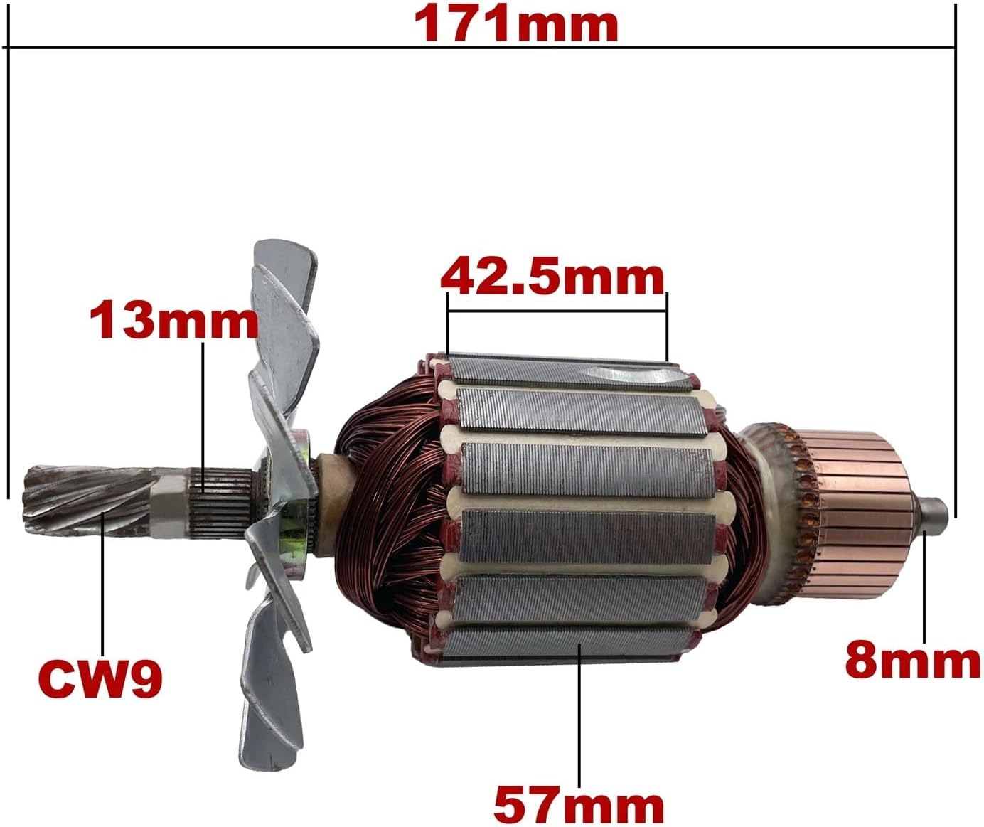 AC220V-240V Armature Rotor Anchor Replacement for Circular Hand Saw GKS235 GKS85 GKS85G