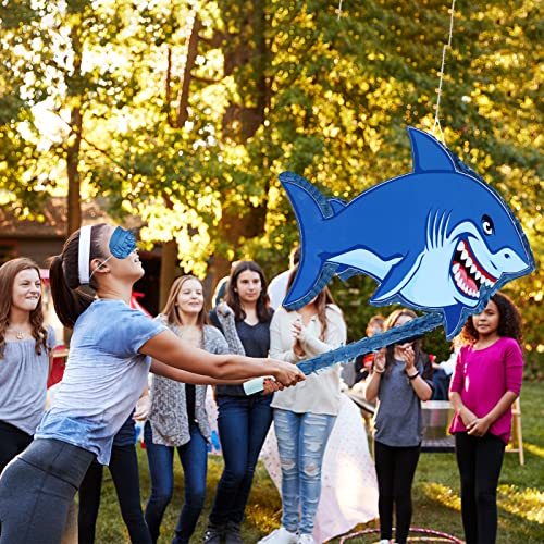 Capoda Shark Piñata 16.5" with Blindfold Stick for Kids Birthday Party - image 7