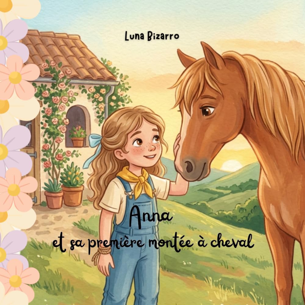 Anna et sa première montée à cheval
