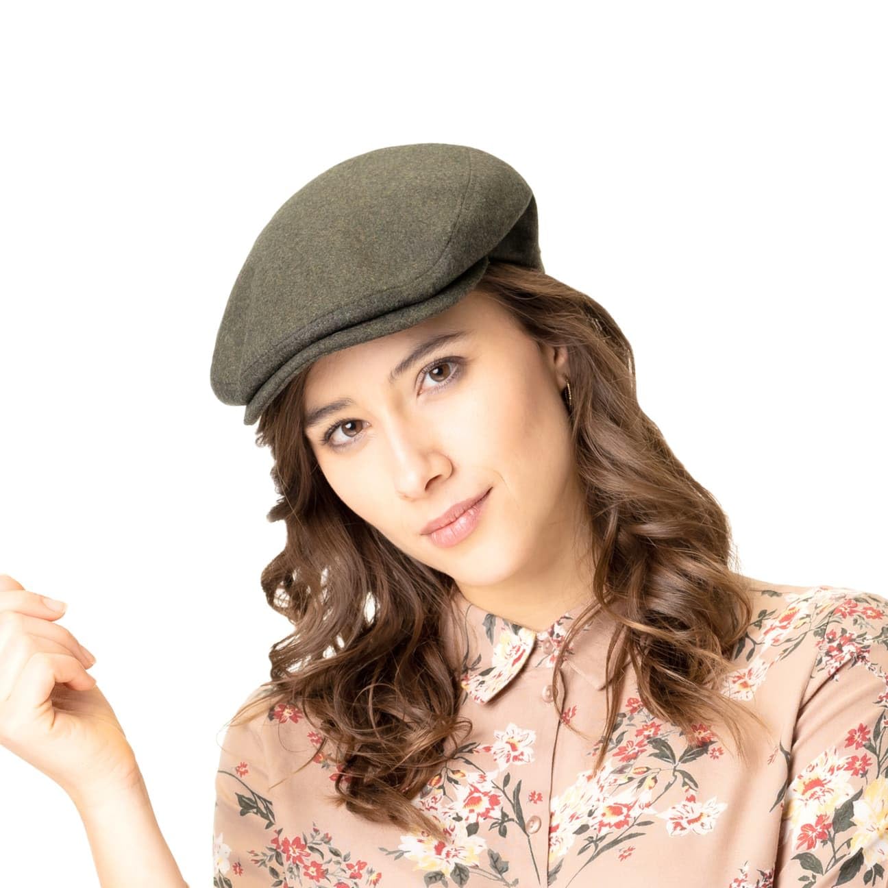 LIPODO Coppola Sportiva Marrone Berretto Piatto Flat cap Sportivo Uomo Donna Inverno