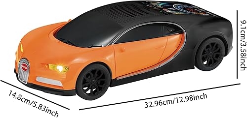 Miniatura 9 de WS-660 Hypercar Replica Altavoz Bluetooth con pantalla LED Starry-Sky, portátil con sonido HD, luz de fiesta LED, emparejamiento TWS, reproducción