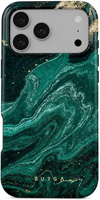 BURGA Unisex Phone Case for iPhone 17 Pro Max Dual-Layer Hybrid Design with Shock-Absorbing TPU & Durable Exterior, Scratch-Resistant Finish and Raised Bezel Edge for Screen Protection & Daily Use