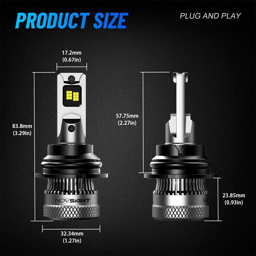 YONGYAO A500-N96 Fari LED Auto 200W 40.000LM Driver Integrato Canbus Ready Fascio Alta Gamma- H7