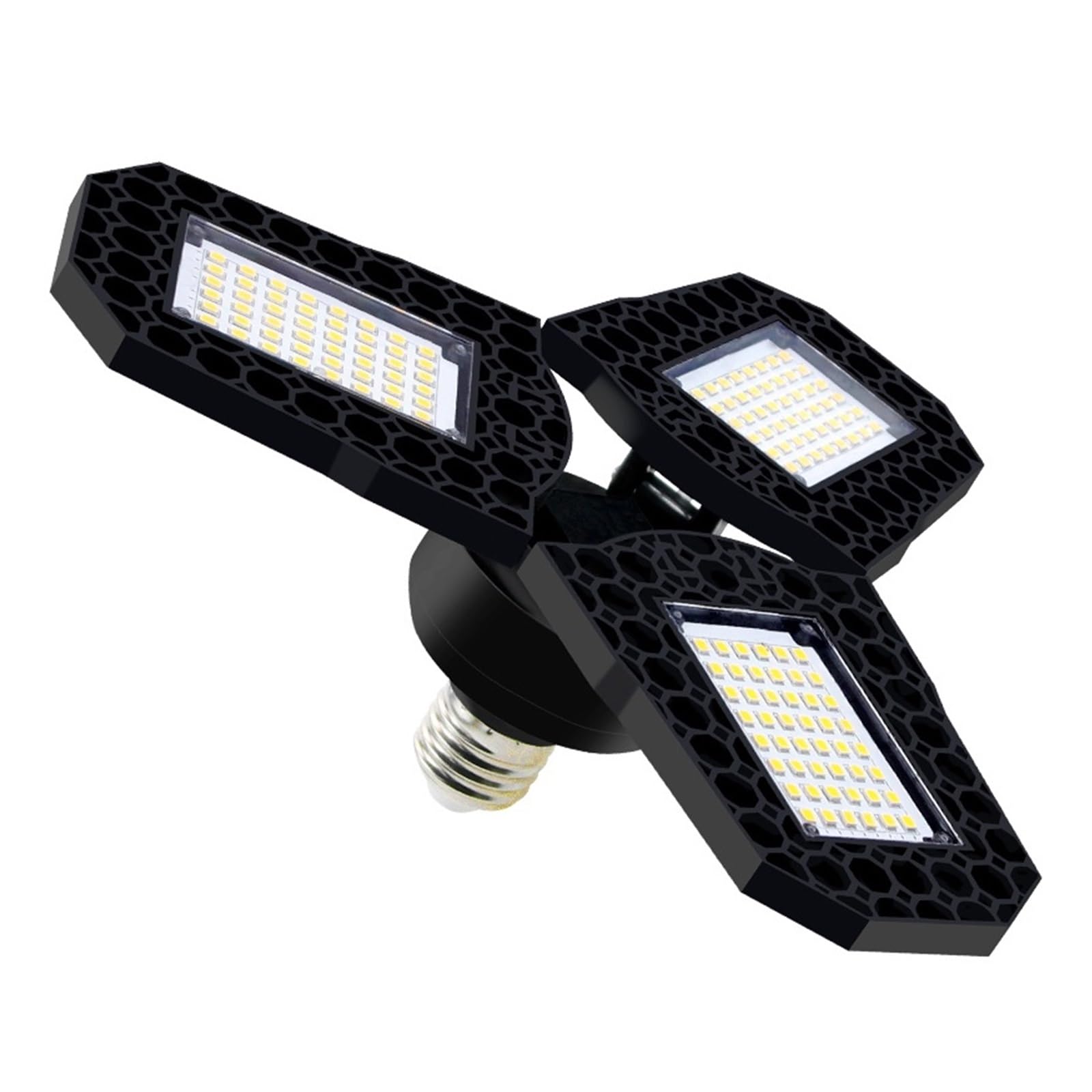 Lampa LED E27 Odkształcalna Lampa Garażowa LED 40W 60W 80W Żarówka LED Lampa Składana E26 Magazyn Oświetlenie Przemysłowe Super Jasny(Cold,80W)