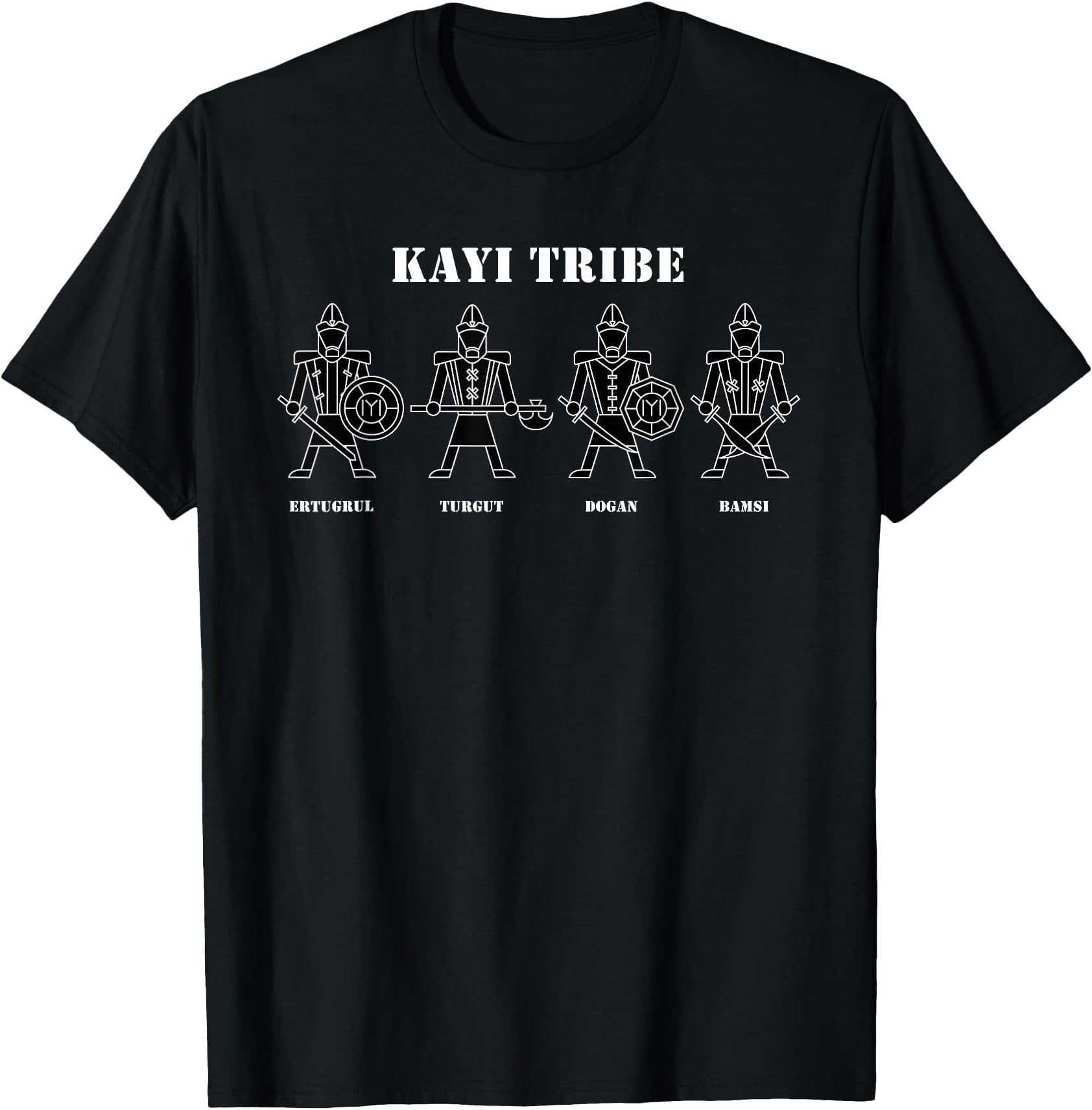Foxi Manna Ertugrul And Alps - Ertugrul Turgut Dogan Bamsi - Kayi Tribe T-Shirt