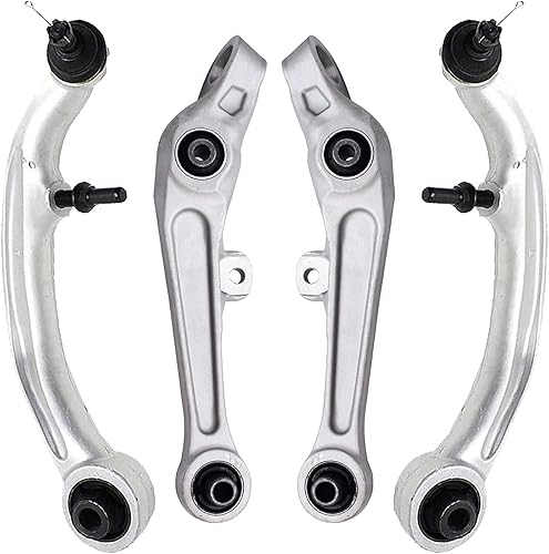 Miniatura 178 de Detroit Axle - Kit de 4 brazos de control delanteros para Chrysler 300 Dodge Challenger Charger Magnum, 2 brazos de control delantero inferiores con