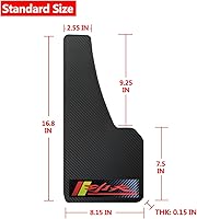 Vista 66 de Universal Mud Flaps Fits Most SUVs/MPVs, Not Full-Size SUVs- Standard Size 4-Piece Soft Glue Fenders Splash Guards Set, Heavy Duty Flexible