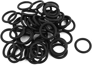 Aexit 50pcs 18mmx2.4mm Electrical equipment Nitrile Butadiene Rubber O Ring Oil Sealing Ring ket Black