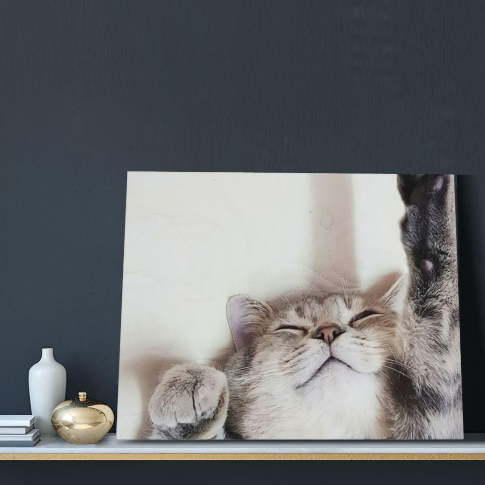 Amazon.co.jp: アートパネル 猫 猫柄 ネコ匹 壁掛けアート