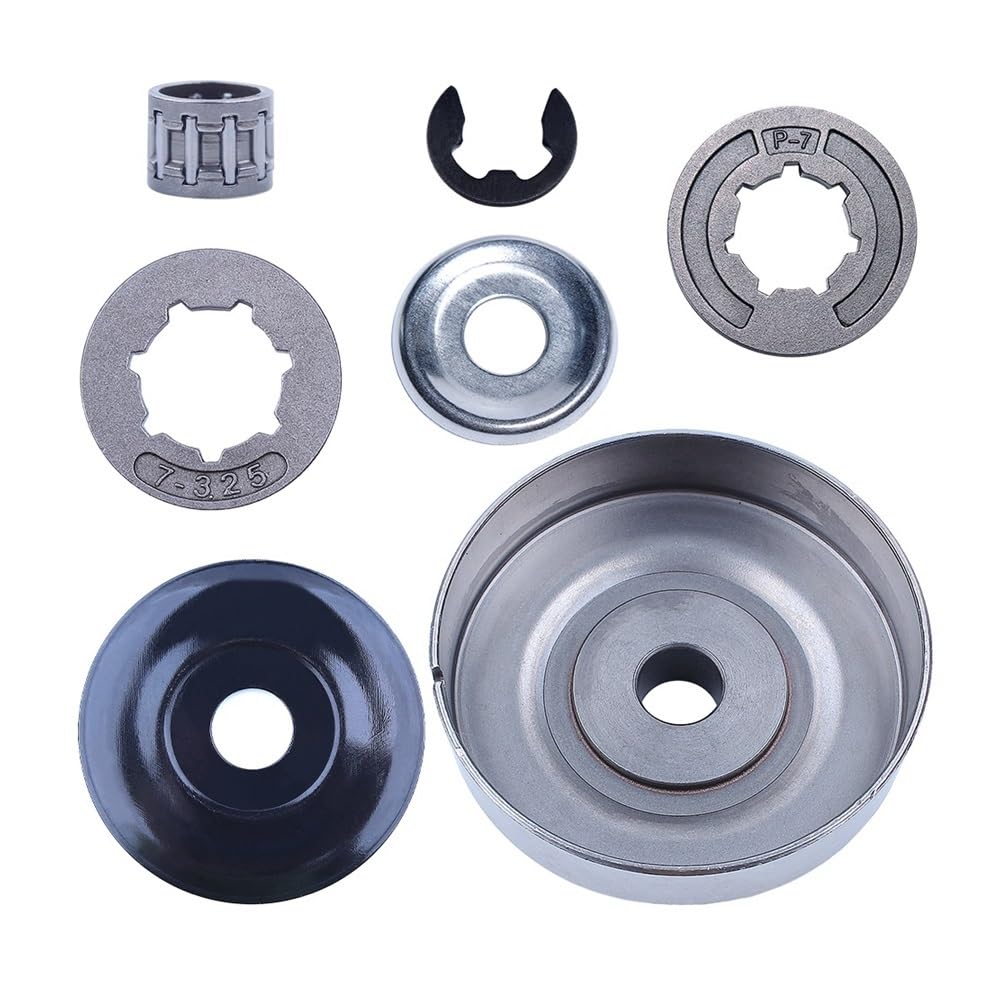 Pignon jante et tambour d'embrayage .325 7T haute résistance pour tronçonneuses MS261 MS291 17mm