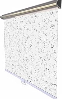 Clear Waterproof Roll Up Blinds for Exterior & Counter, Dustproof Transparent Refrigerator Curtain, HD Screen Roller Shade (W75xL150cm)