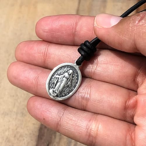 Miniatura 5 de Collar con medalla de la Virgen de los Milagros, dijes católicos, joyería para mujer, regalos para hombre, medalla milagrosa, medallas milagrosas,