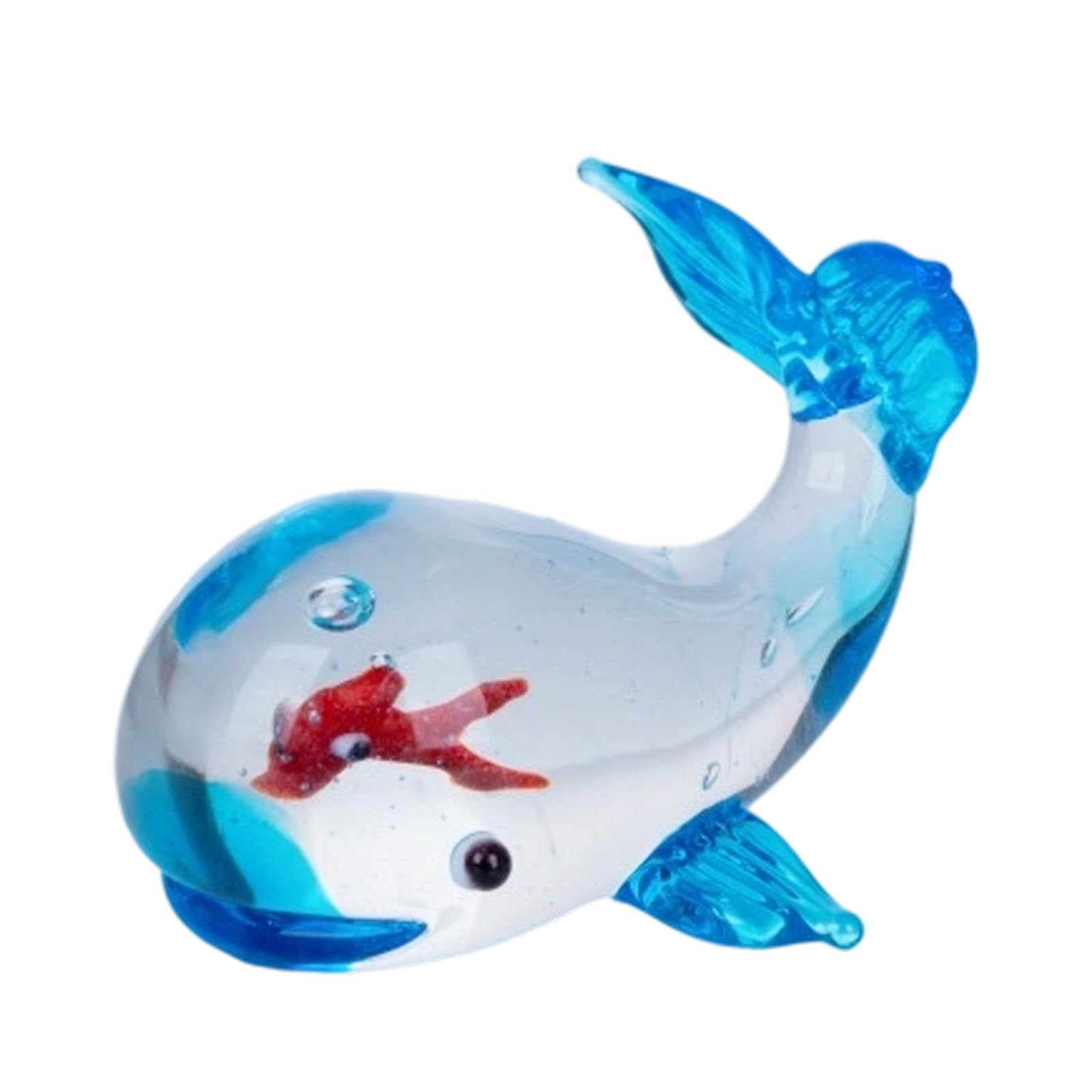 Osniyaw D Glass Aquarium Figures, Collectible Figure For Aquariums, Table Office Ecorations, Fish Aquarium Sculpture Statues, Glass Figures, Ecorations