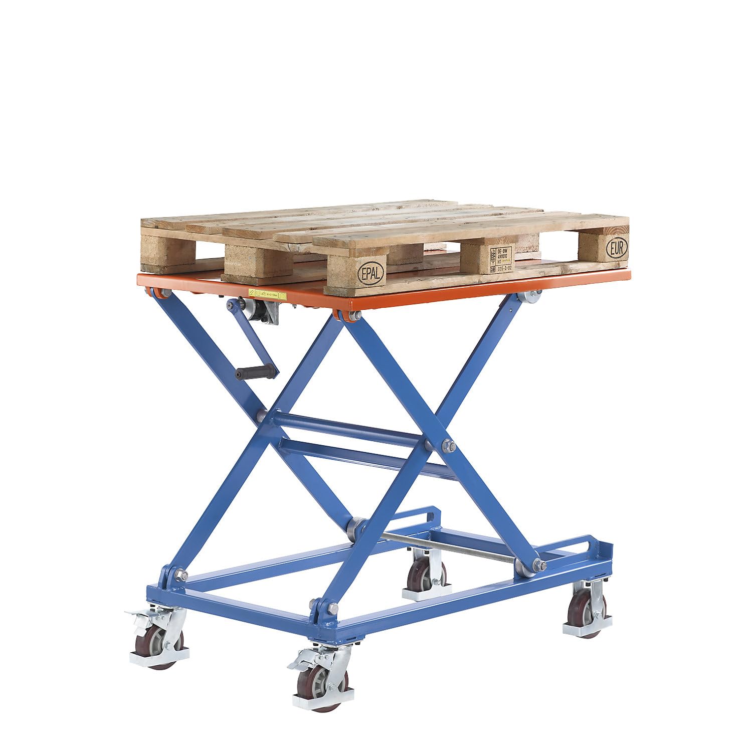 Certeo | Table élévatrice mobile à manivelle