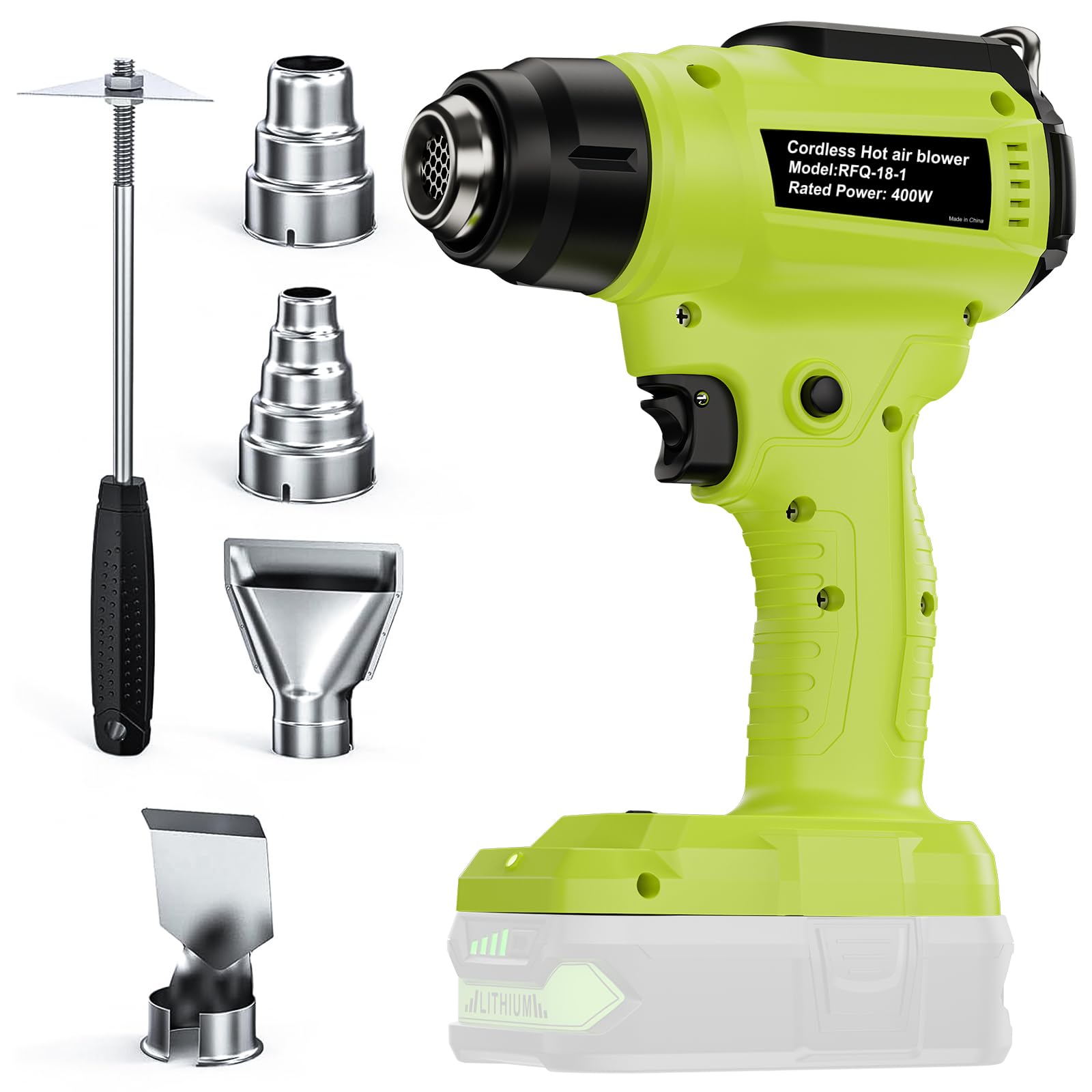 HiKOKI RH18DA W2Z 18V Accu heteluchtpistool zonder accu's en lader in