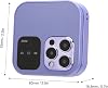 Sxhlseller Mini 2G Flip Phone for Seniors with Dual SIM, Large Buttons, LED Flashlight, HD Camera, FM Radio & Speed Dial - Purple