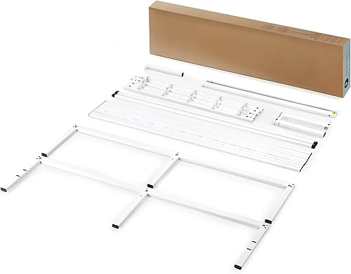 Miniatura 39 de Best Price Mattress Marco de cama de plataforma de metal de 18 pulgadas, listones de acero resistente, blanco, tamaño Queen