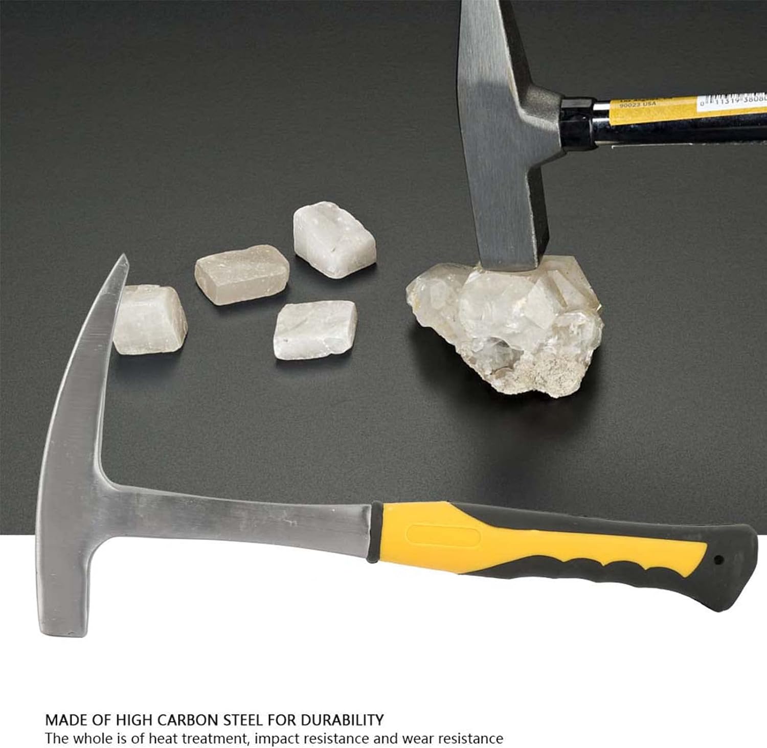 Masonry Hammers,Double Head Flat Mouth Hammer,Geological Survey Brick Duckbill Hammer for Geological Survey Masonry Tile,Claw Hammers for Home Use(L)