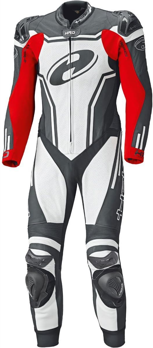 Motorcycle Held 5714 Rush Leather Suit 1 Piece Black White Red 50