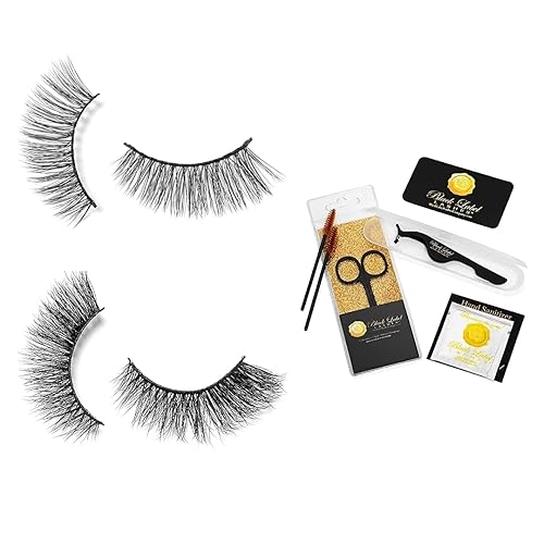 Miniatura 2 de Paquete de belleza del día a la noche, pestañas de etiqueta negra, esquinas interiores apiladas y cónicas, pestañas postizas, pestañas postizas 3D,