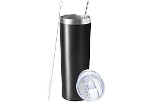 Black 20 oz Skinny Steel Tumbler