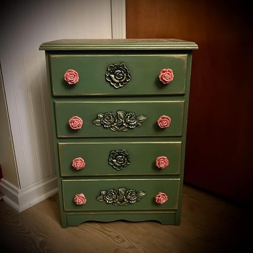 Vista 35 de 4 piezas de apliques de madera tallada en madera Onlays Onlays DIY tallados muebles apliques Onlays sin pintar centro tallado calcomanía para puerta