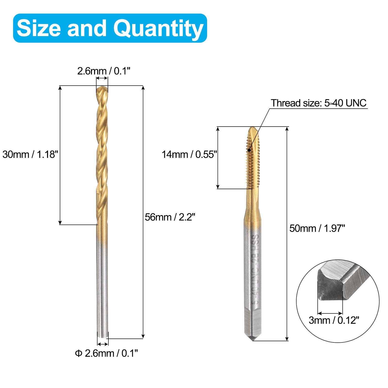 23mm x 3 Plug Tap, High Speed Steel