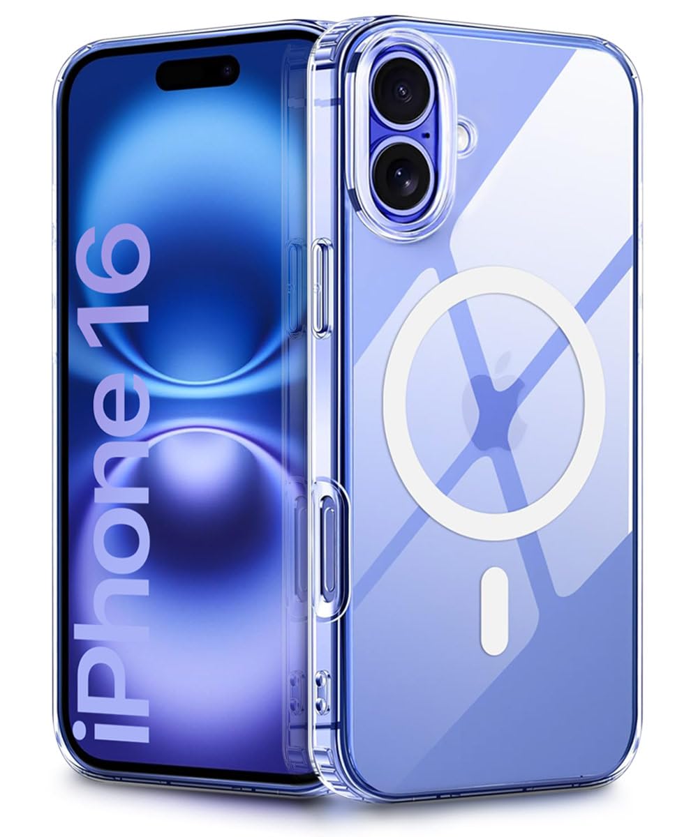 WOW IMAGINE Ultra-Hybrid Back Case Cover for iPhone 16 Compatible with MagSafe | Sleek Hard Crystal Clear Back | Drop & Camera Protection | Shockproof Mobile Case For iPhone 16 (PC & TPU, Transparent) (B0DHYHLC51) Amazon Price History, Amazon Price Tracker