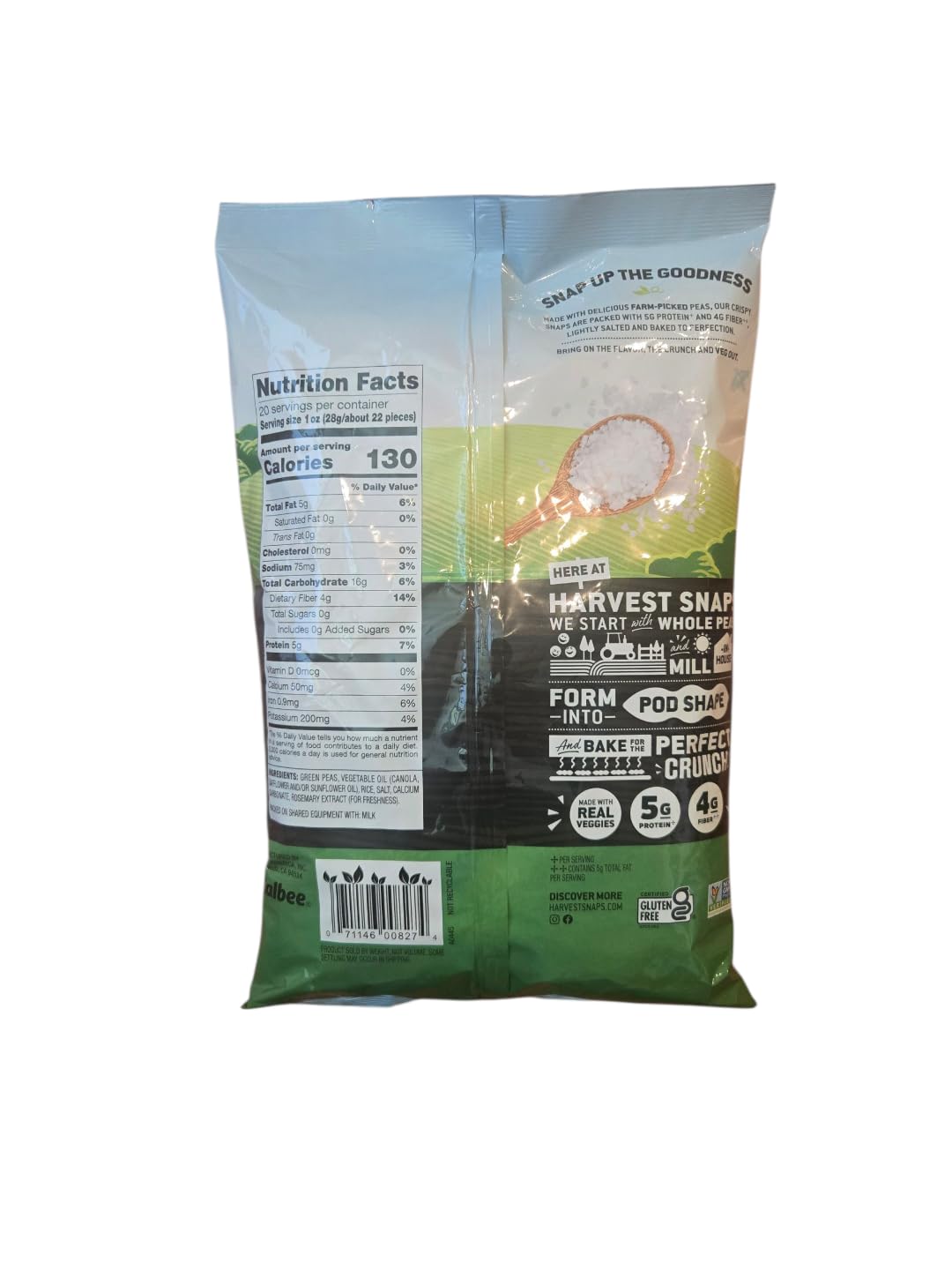 Calbee Harvest Snaps Green Pea Snacks, 20 Ounce (pack of 2)