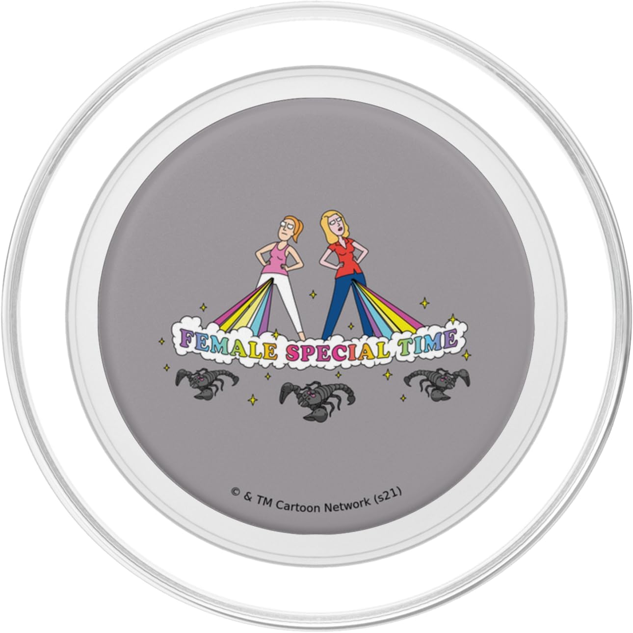 Rick and Morty Female Special Time PopSockets MagSafe PopGrip for iPhone