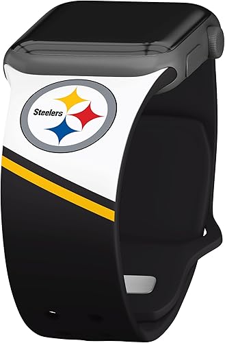 Game Time Pittsburgh Steelers HD Champion Series - Correa de reloj compatible con Apple Watch