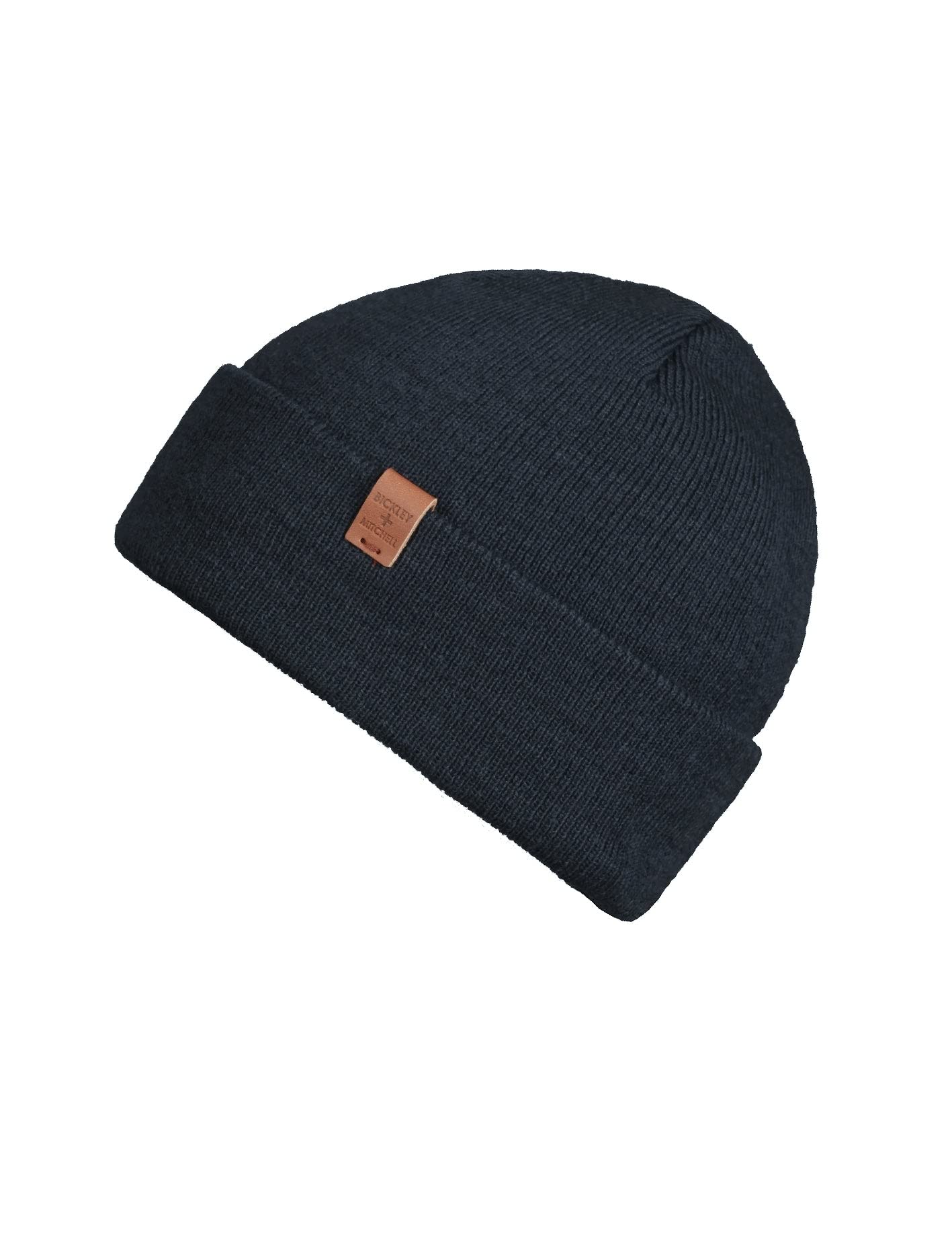 Bickley + Mitchell Cuffed Knit Beanie Navy, One Size