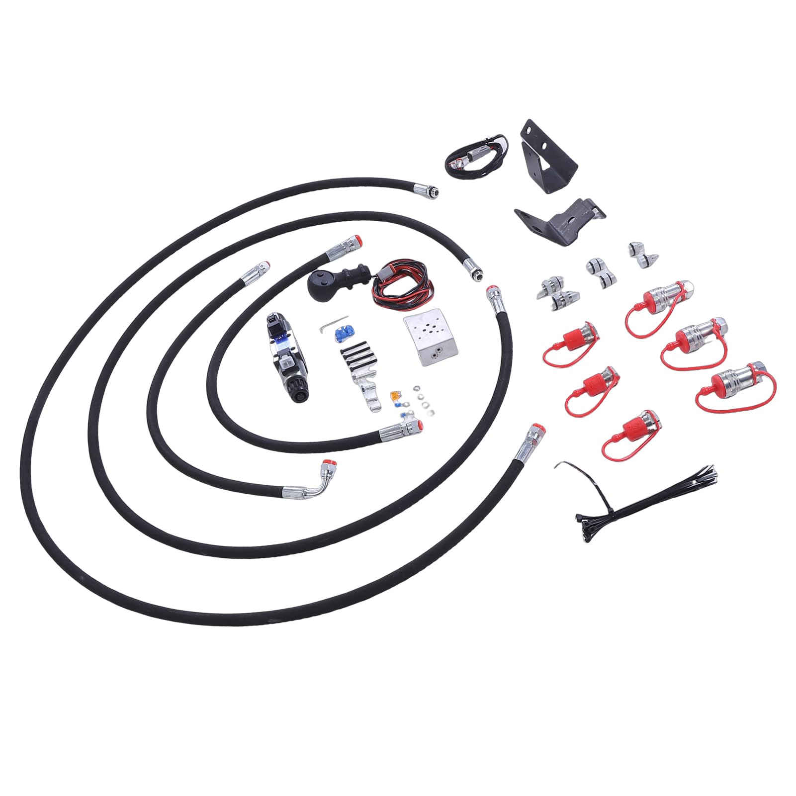 Tnfeeon Kit Valvola Terza Funzione di Controllo Idraulico per Trattori L4600 L4701 con 12V Portata 3000 PSI 15 GPM Facile Installazione per Attrezzature Agricole per Agricoltori