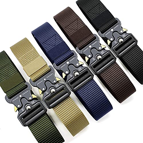 Doopai Tactical Belt 1.5 Inch Heavy Duty Belt, 2 Pack Nylon Military Belt Buckle With Quick-Release Metal Buckle #TOP3