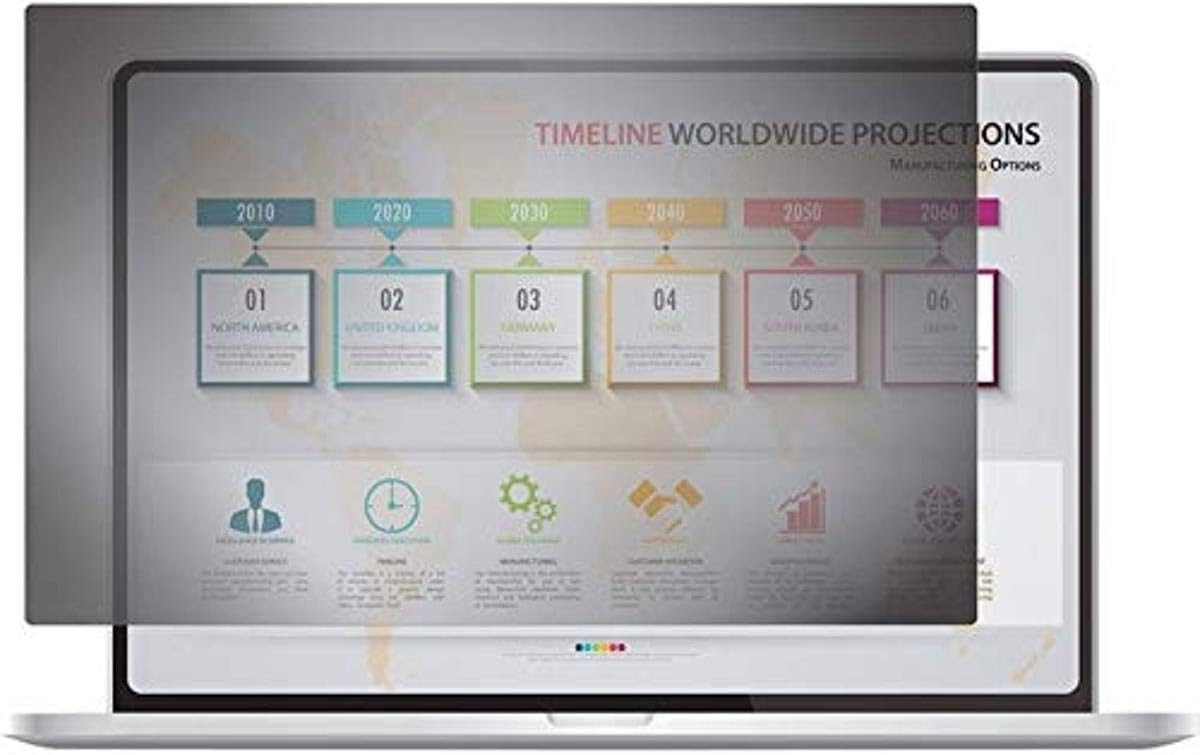 Rocstor PrivacyView PrivacyView™ Privacy Filter for 15.6" Widescreen (16:9) Laptop - Unframed - Black