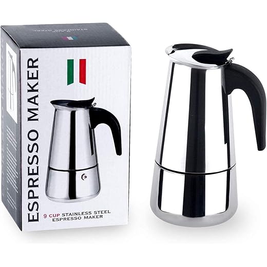 Saiyam Stainless Steel Espresso Maker Stovetop Coffee Percol