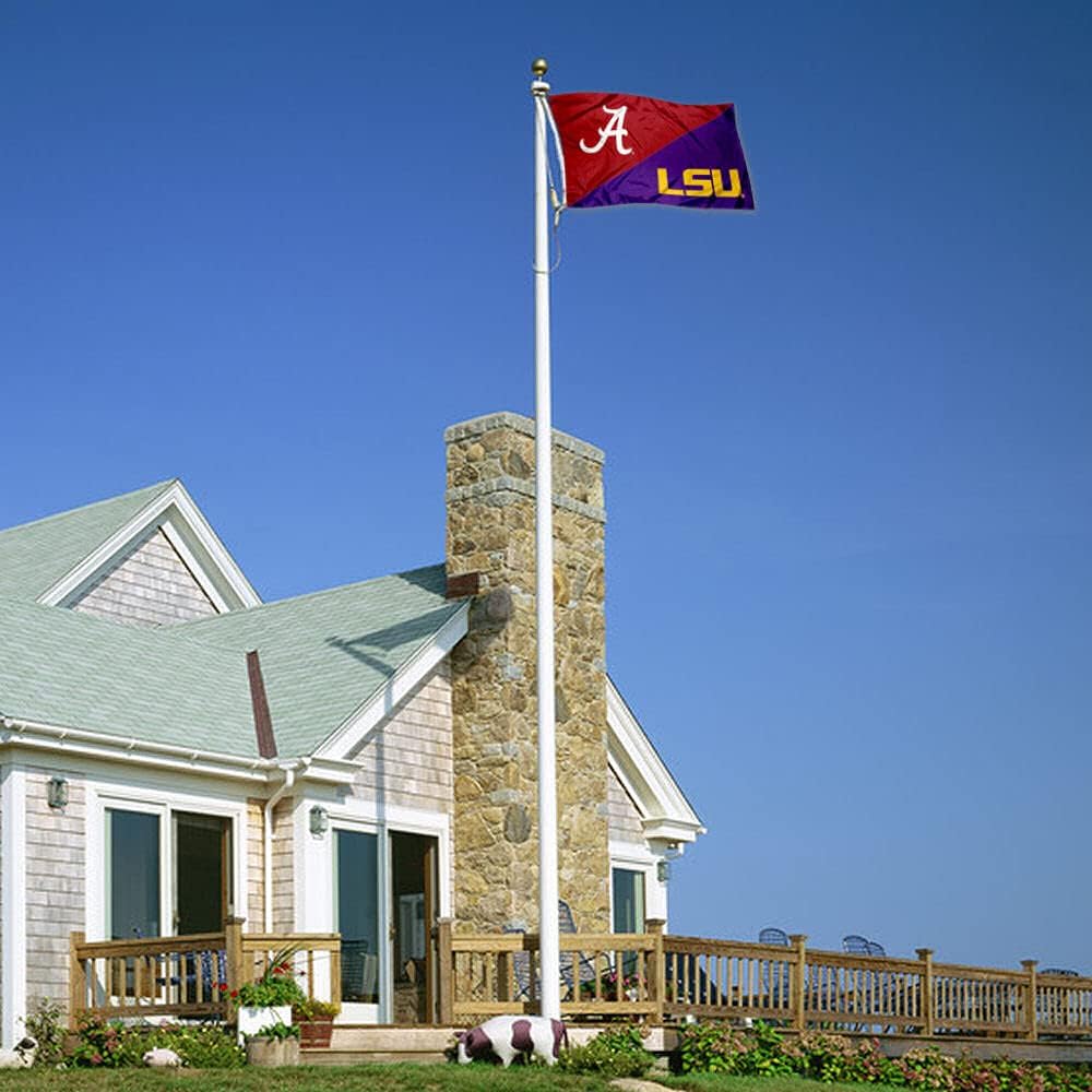 Alabama vs LSU House Divided 3x5 Flag Rivalry Banner