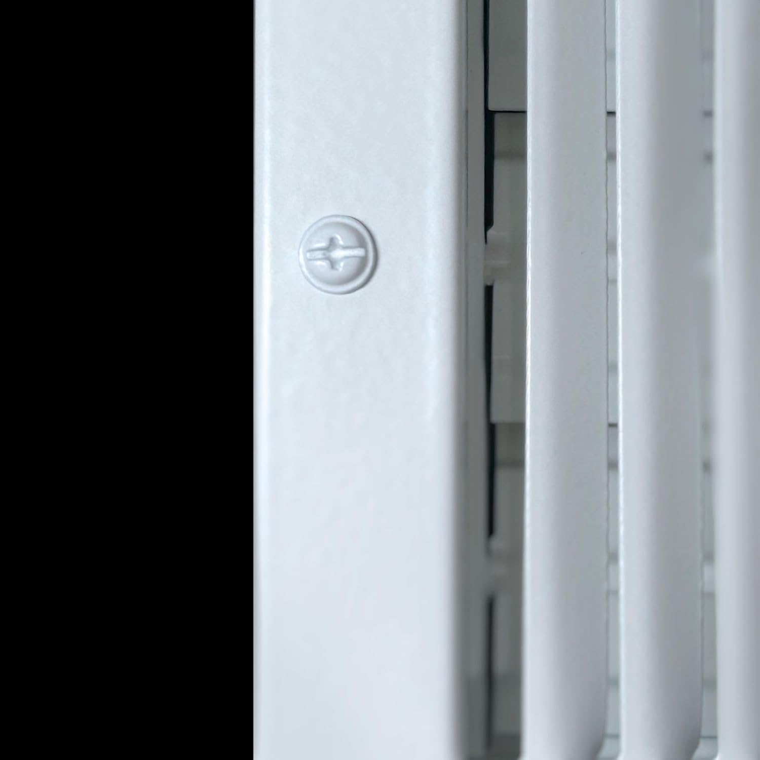 4" x 10" White Sidewall & Ceiling Register 2 Way – Steel Air Vent Cover, HVAC Supply Grille for Wall or Ceiling, Fits 4x10 Duct Opening, Heavy Duty Register, 4 Pack