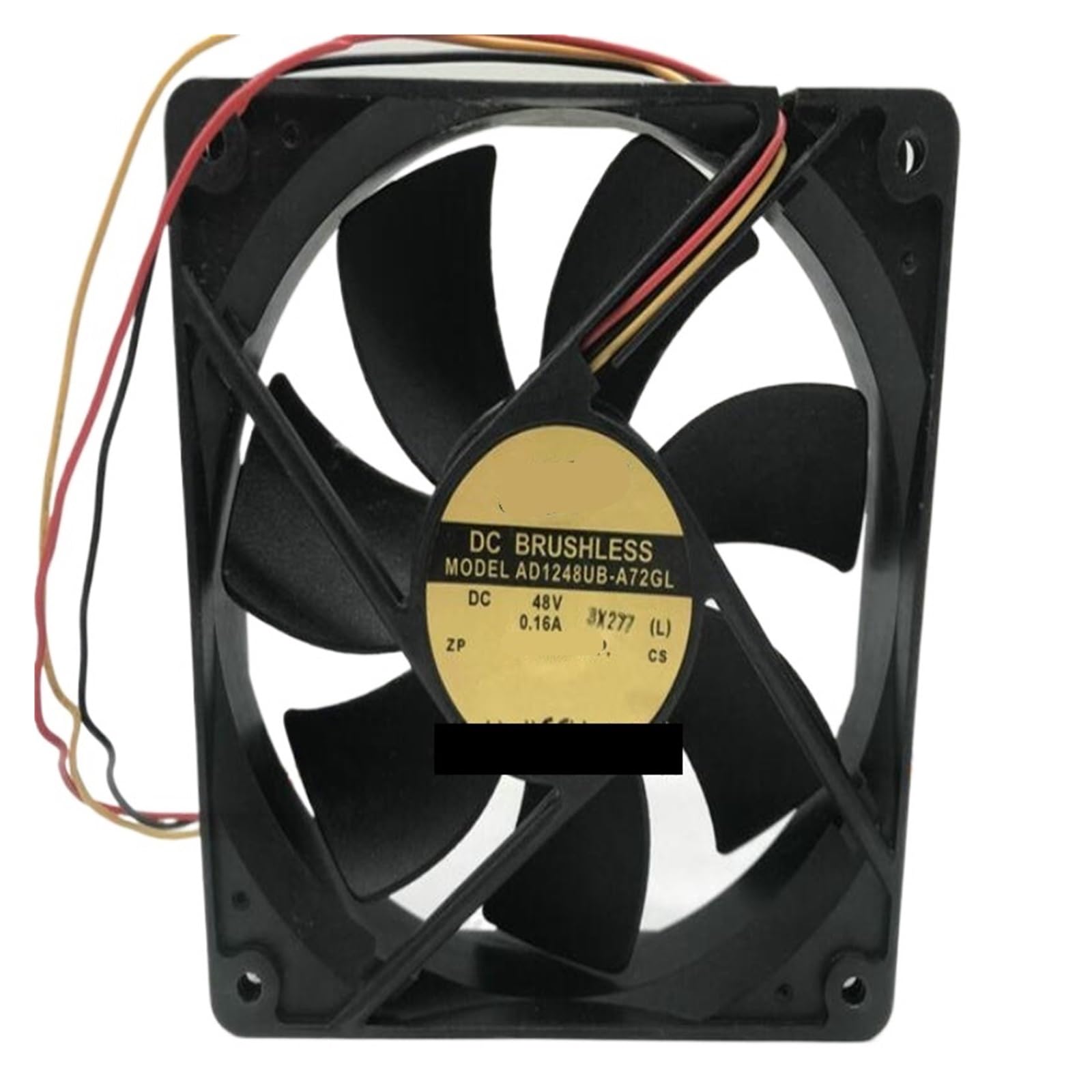 QNEZIQTMH 12025 AD1248UB-A72GL DC48V 0.16A Three-Wire Fan