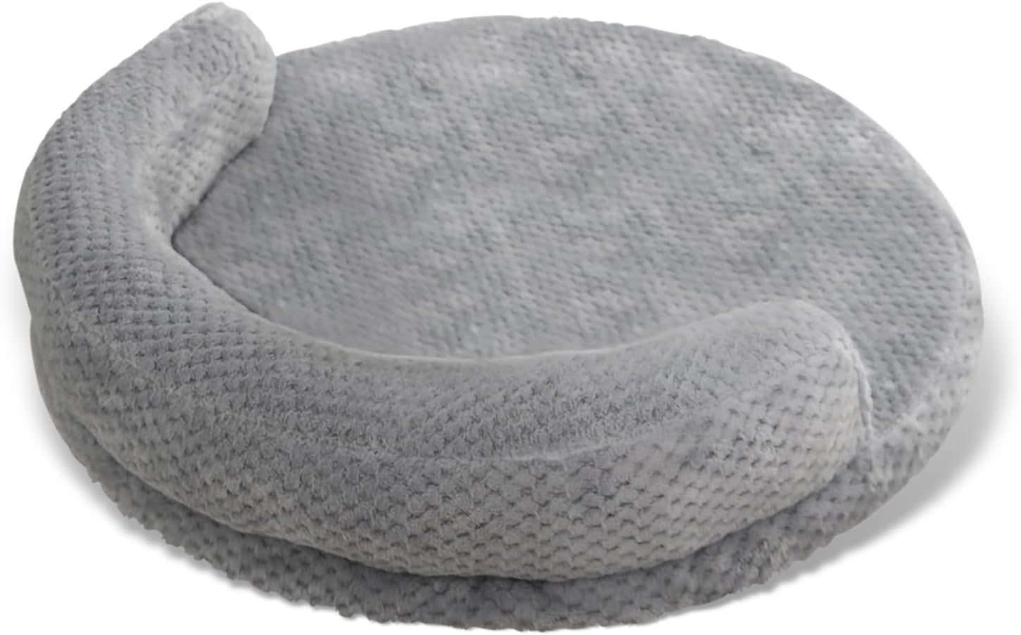 huraty Dog Bed for Large Sized Dogs, Orthopedic Pet Bed Bolster Sofa, Supportive Egg Foam Dog Mat Non-Slip Washable Plush Cover, 35.4x5.5x1.5, Silver Grey