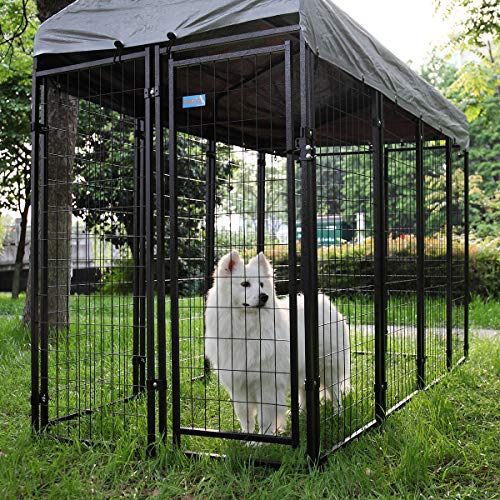 COZIWOW Heavy Duty Outdoor Dog Kennel and Crates for Large Dogs,Pet Playpen Cage House Run Fence Pin Play Pen with Roof… - Image 7