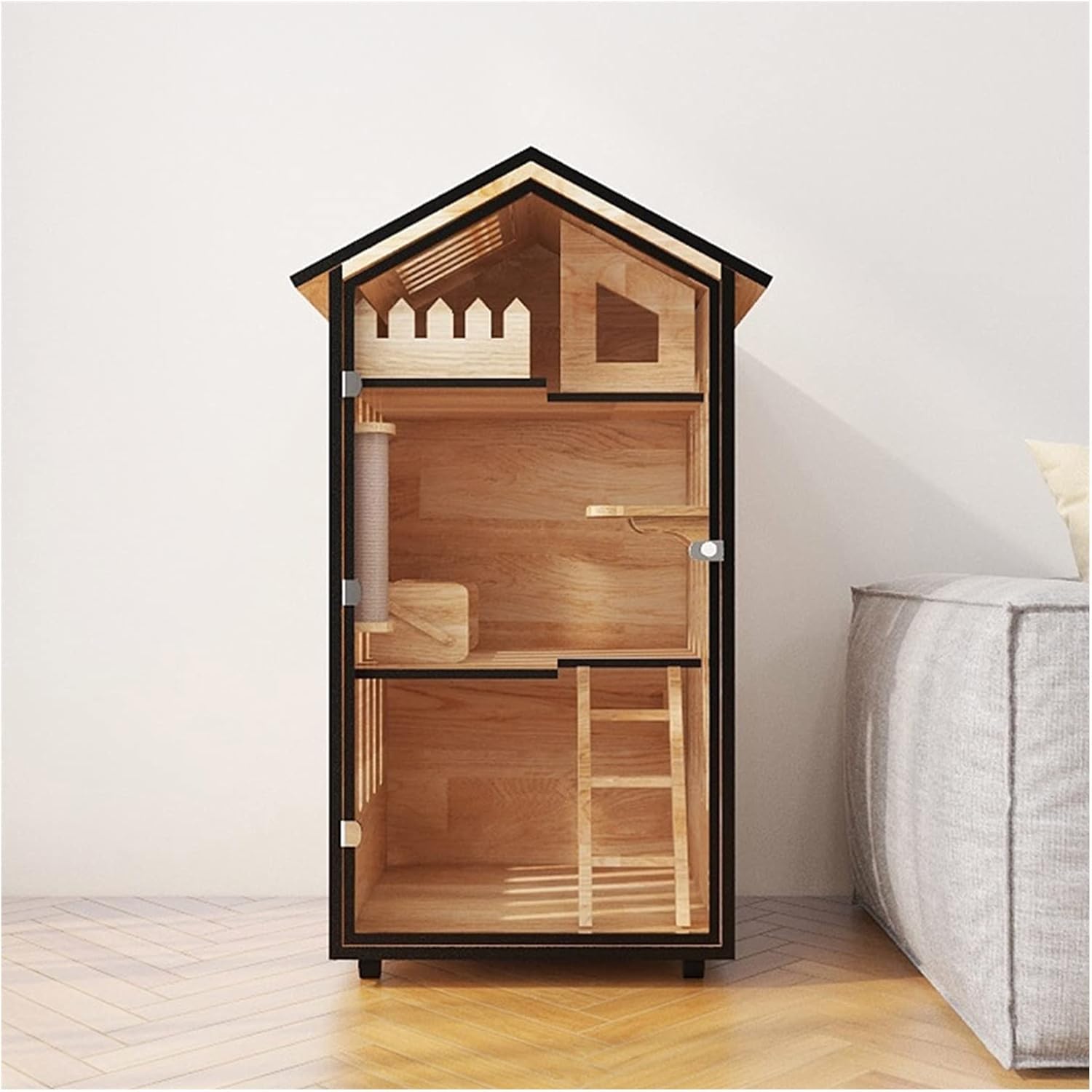 review Cat Condos Cat Cabinet cat cage cat Villa cat Litter cat House cat delivery Room cat House Oversized Space (A1) Cat Villa
