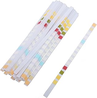 Tiras de Reagente de PH, Papel de Teste de água Preciso 50 Tiras Operação Simples Durável para Alcalinidade para água Potável