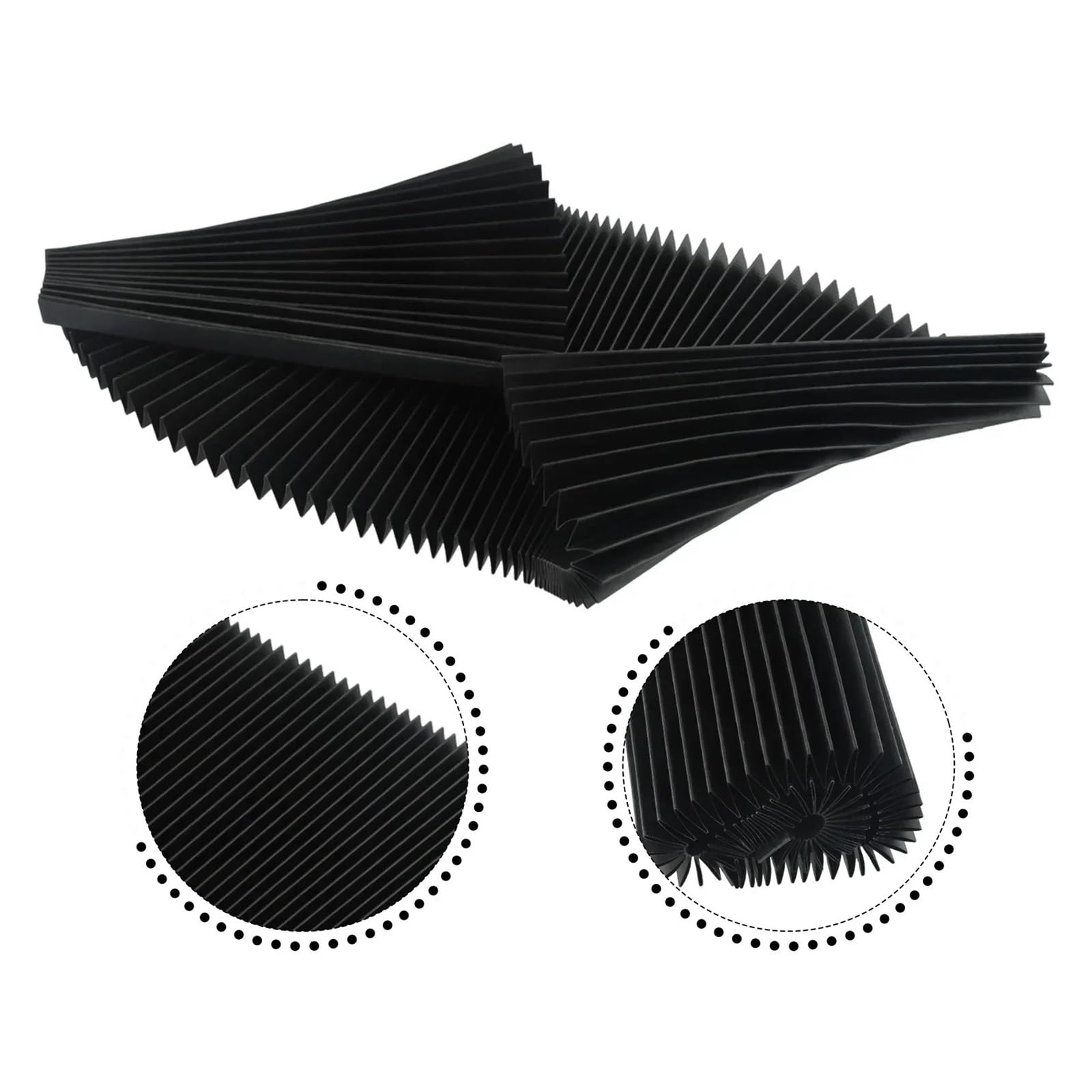 CNC-Maschinenschutz-Staubtuch 1pc CNC Maschine Werkzeug Abdeckung Tuch Fräsen Flexible Schutz Flache Akkordeon Faltenbalg for Graveur(200mm)
