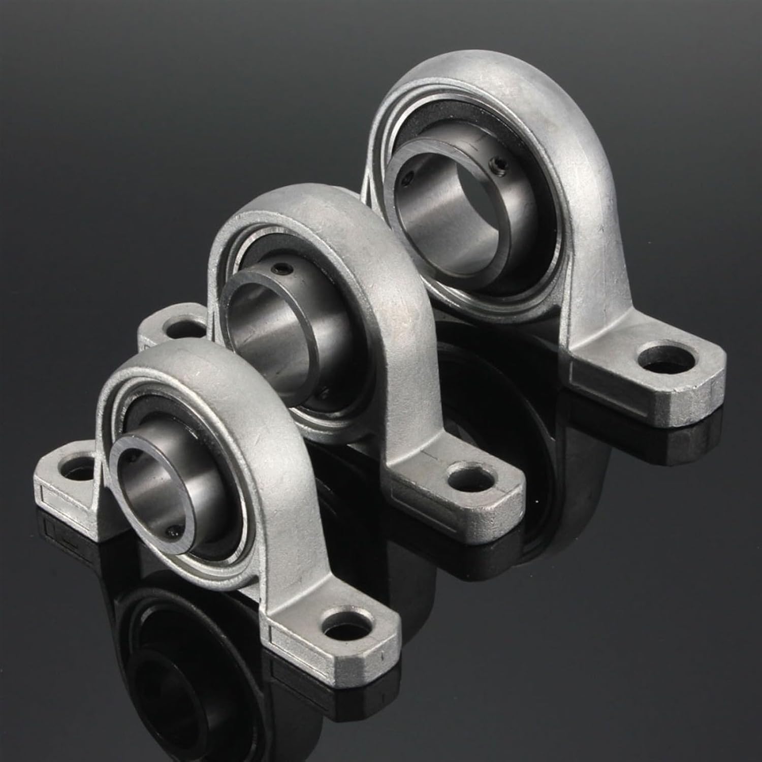 Pillow Block Bearing, Pillow Block Bearing Linear Bearing Mounted Support Zinc Alloy Multiple Sizes Pack of 10(KP000 10mm)