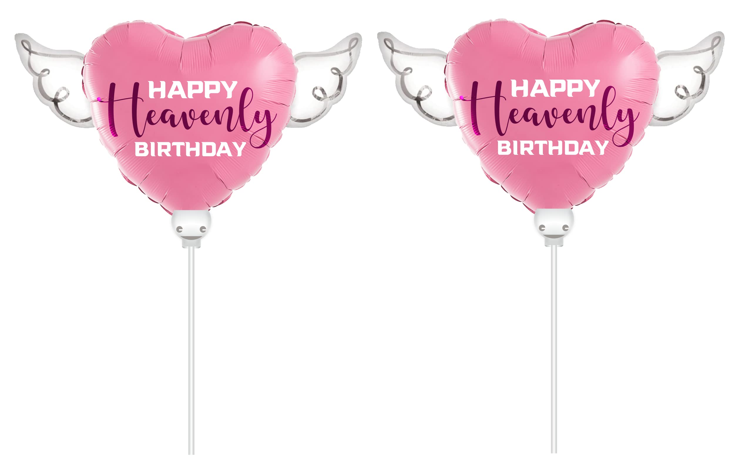 Amazon | Happy Heavenly Birthday ピンク/パープルバルーン