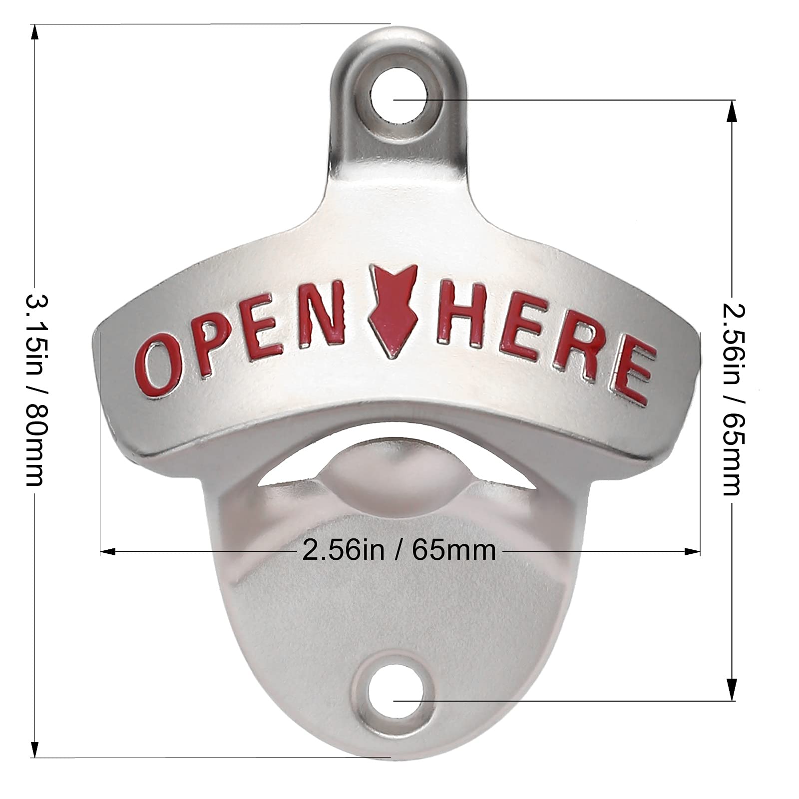 Décapsuleur Mural Bière Inox + Attrape-Bouchons - Ouverture Une Main Pour Bar Cuisine